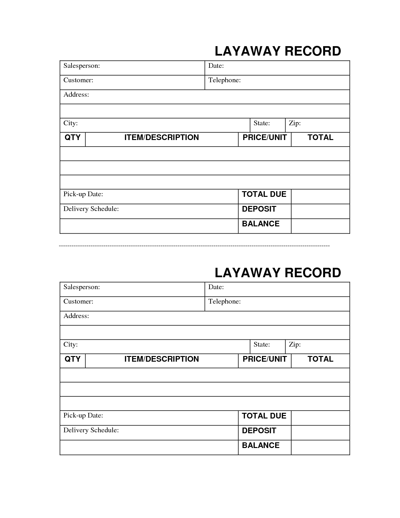 005 Free Printable Layaway Forms 108268 Plan ~ Tinypetition - Free Printable Layaway Forms