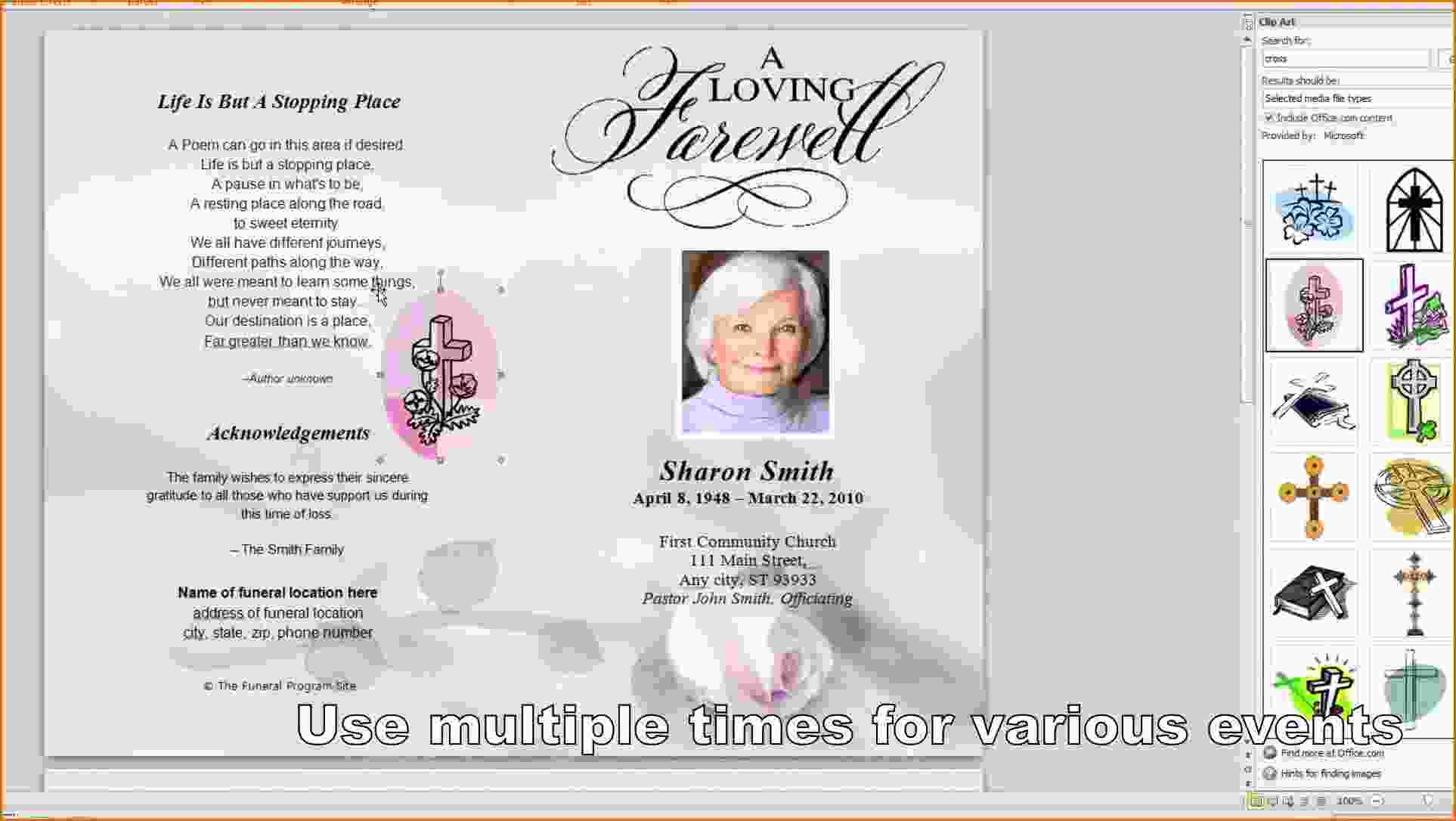 016 Template Ideas Free Printable Funeral Program Word Frightening - Free Printable Funeral Program Template