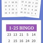 1 25 Bingo | Diy | Alphabet Bingo, Bingo Cards, Bingo   Free Printable Bingo Cards For Teachers