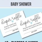 10+ Diaper Raffle Wording Ideas (Diaper Raffle Tickets Too) | Baby   Free Printable Diaper Raffle Tickets Black And White