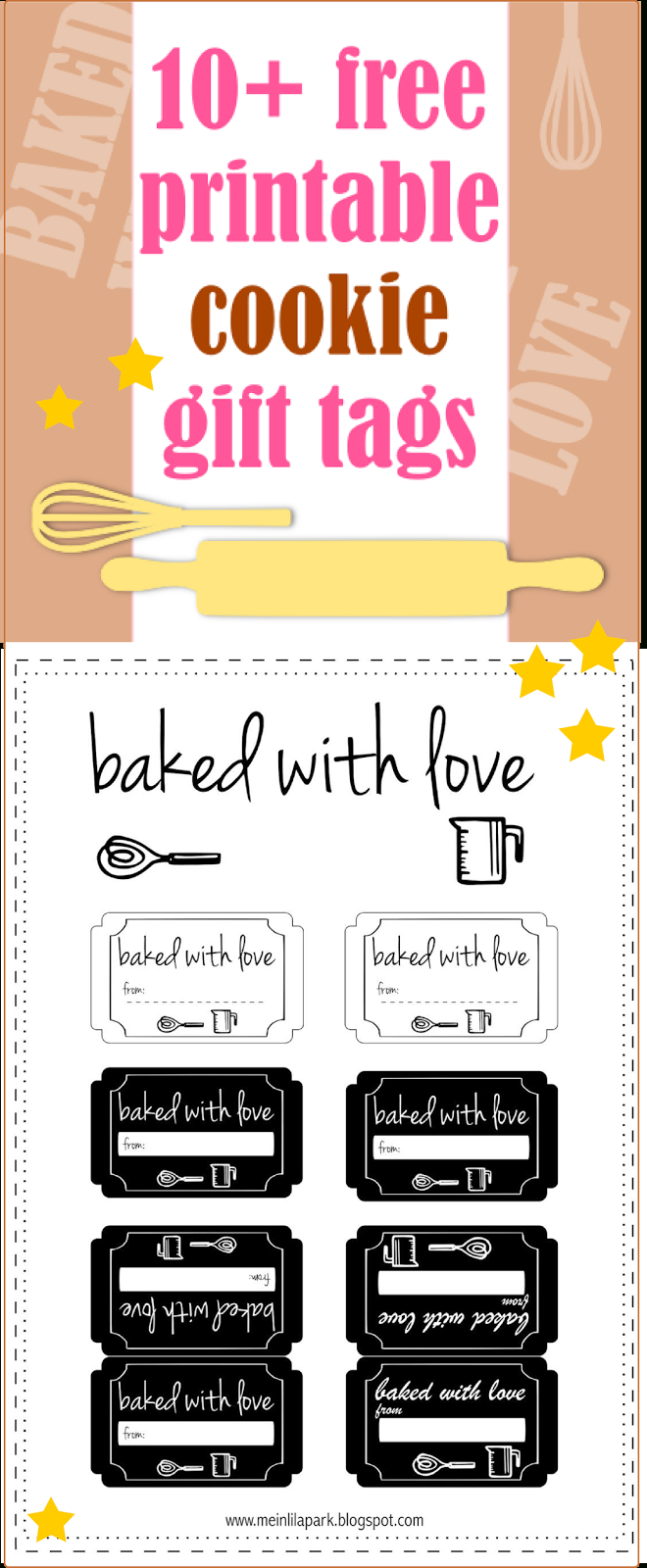 10+ Free Printable Cookie Gift Tags - Round-Up | Gift Tags | Cookie - Free Printable Baking Labels