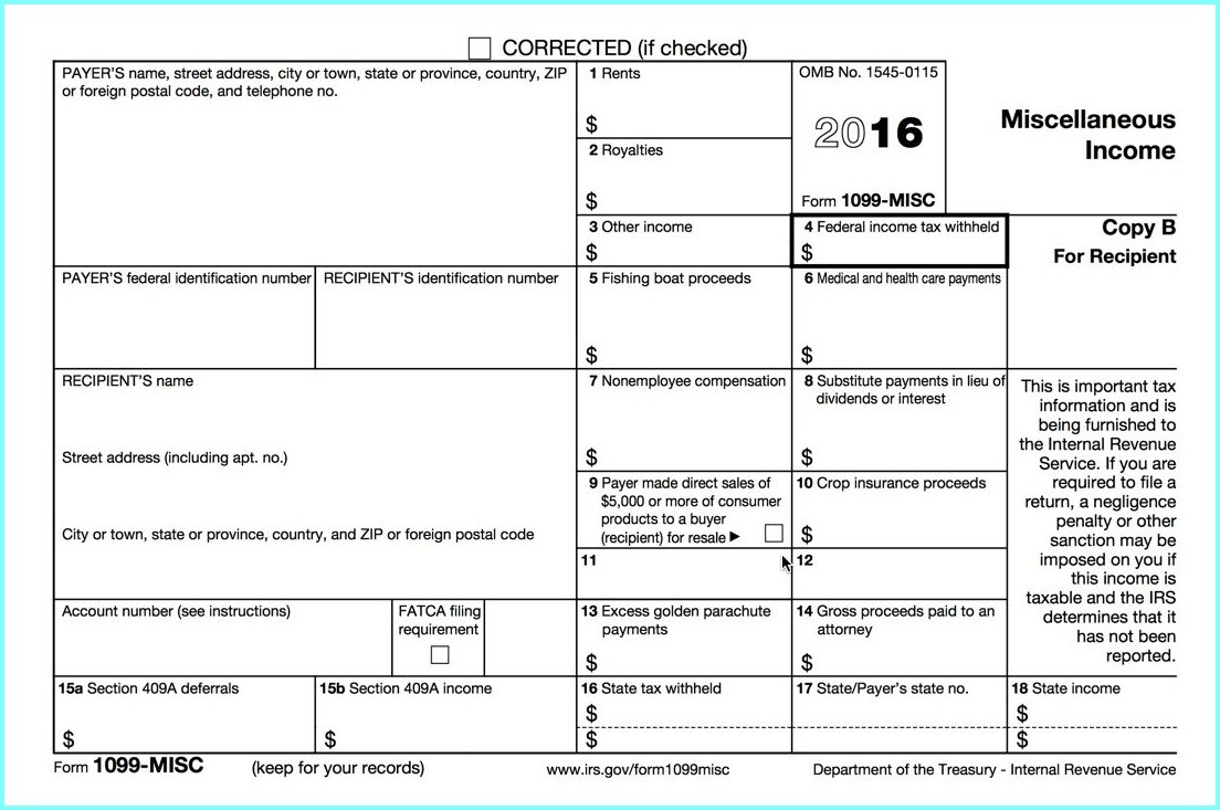 1099 Form 2015 Printable - Form : Resume Examples #eqwg1Av4Dk - Free Printable 1099 Form