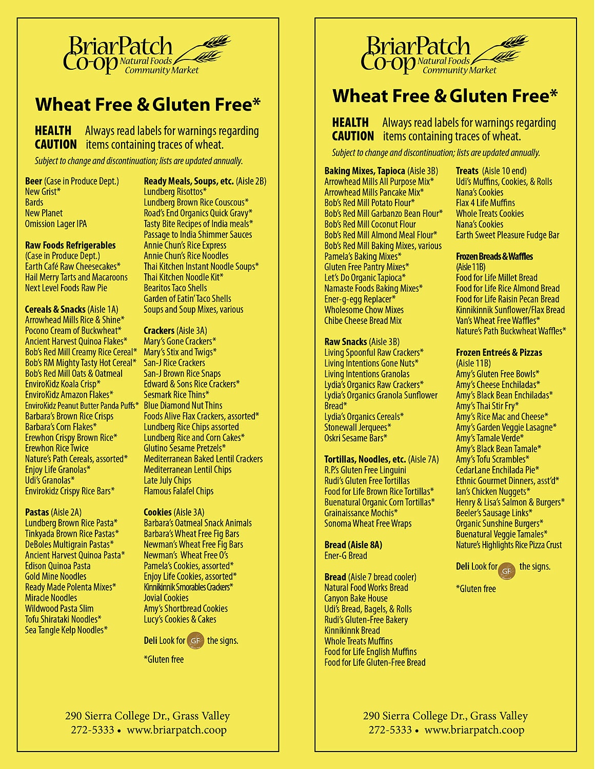 11 Best Photos Of Gluten Free Grocery List Printable - Gluten Free - Gluten Free Food List Printable