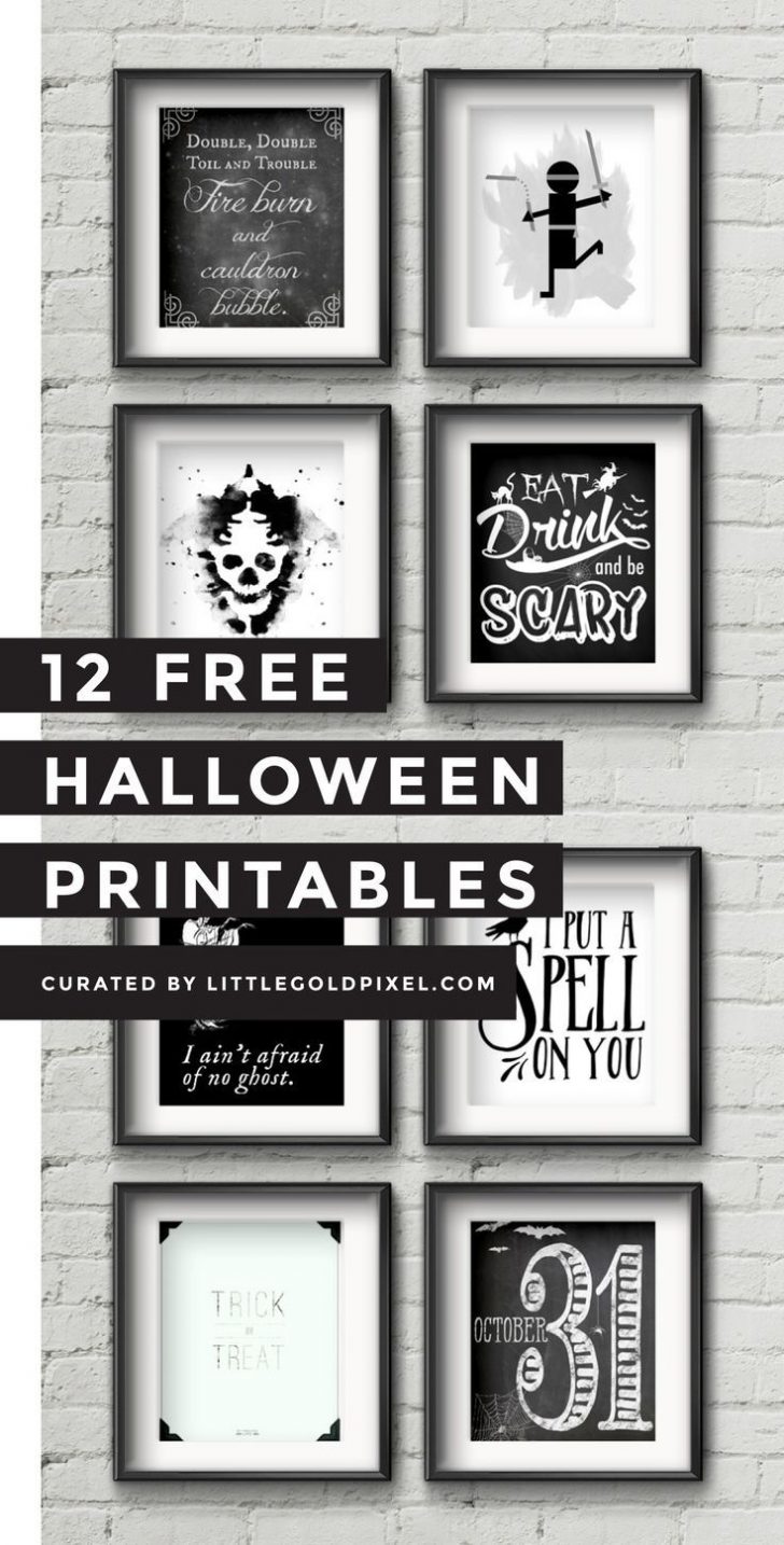 Free Printable Halloween Decorations Scary