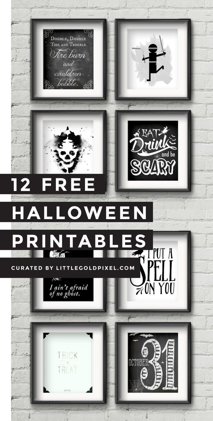 12 Free Halloween Printables | Free Printables | Halloween - Free Printable Halloween Decorations Scary