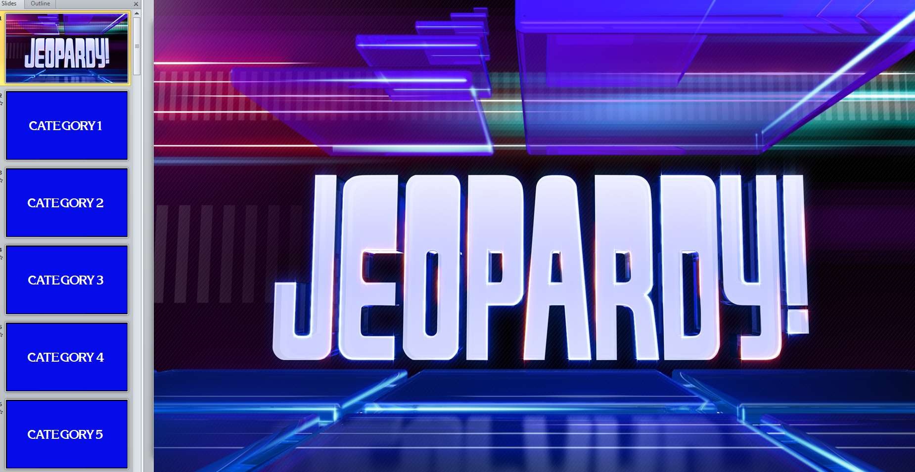12 Free Jeopardy Templates For The Classroom Free Printable Jeopardy Template Free Printable