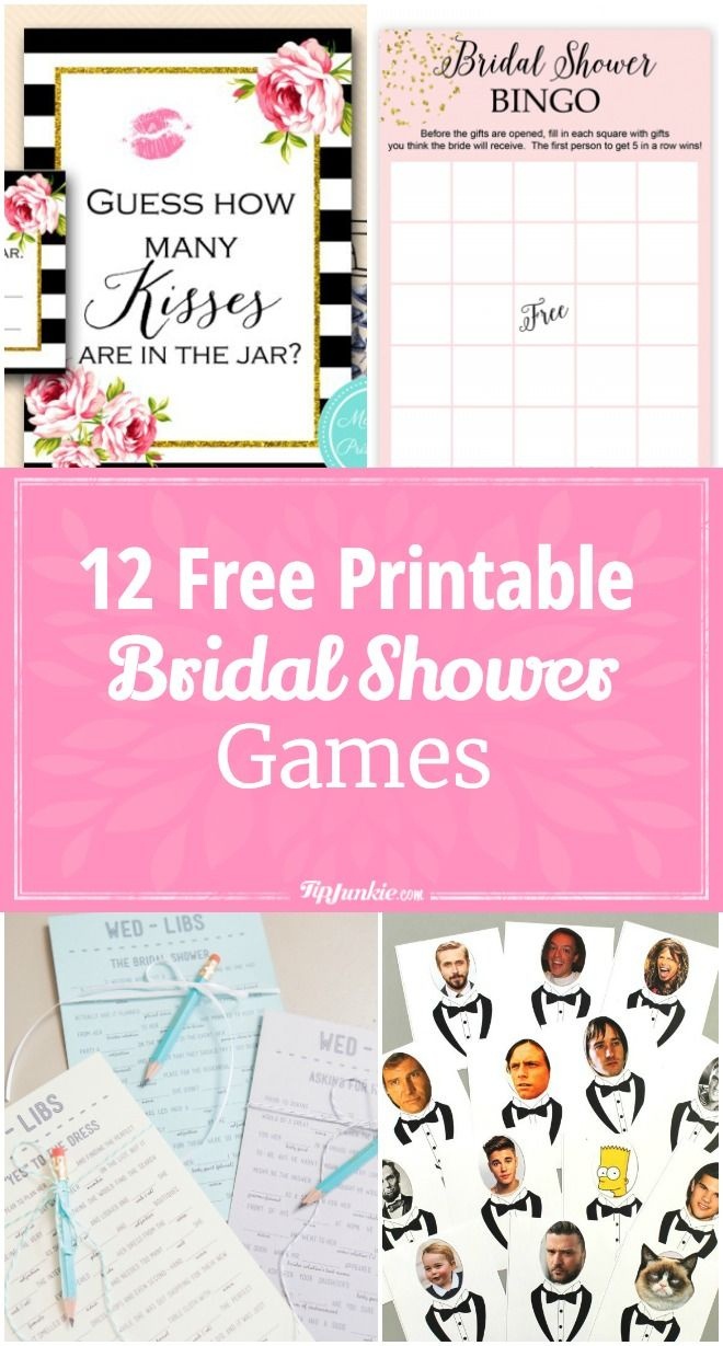 12 Free Printable Bridal Shower Games | Party Time | Free Bridal - Free Printable Bridal Shower Games And Activities