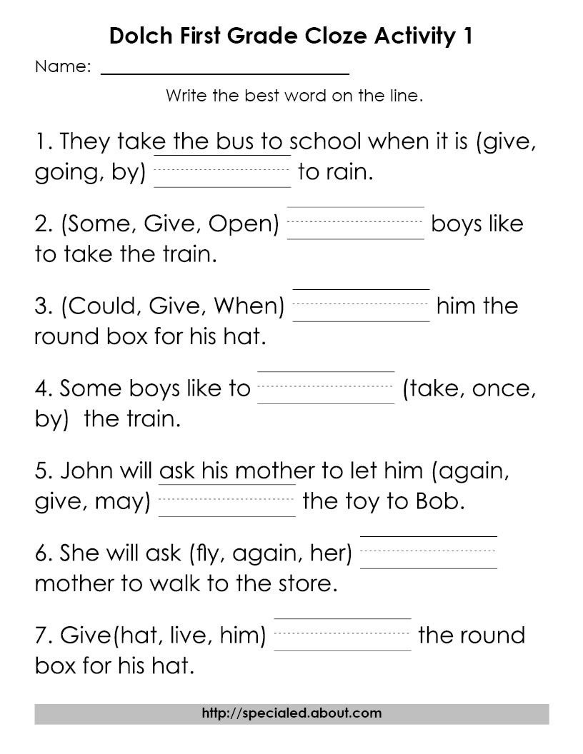 12 Worksheets For Dolch High-Frequency Words | Dibels | High - Free Printable Reading Games For 2Nd Graders