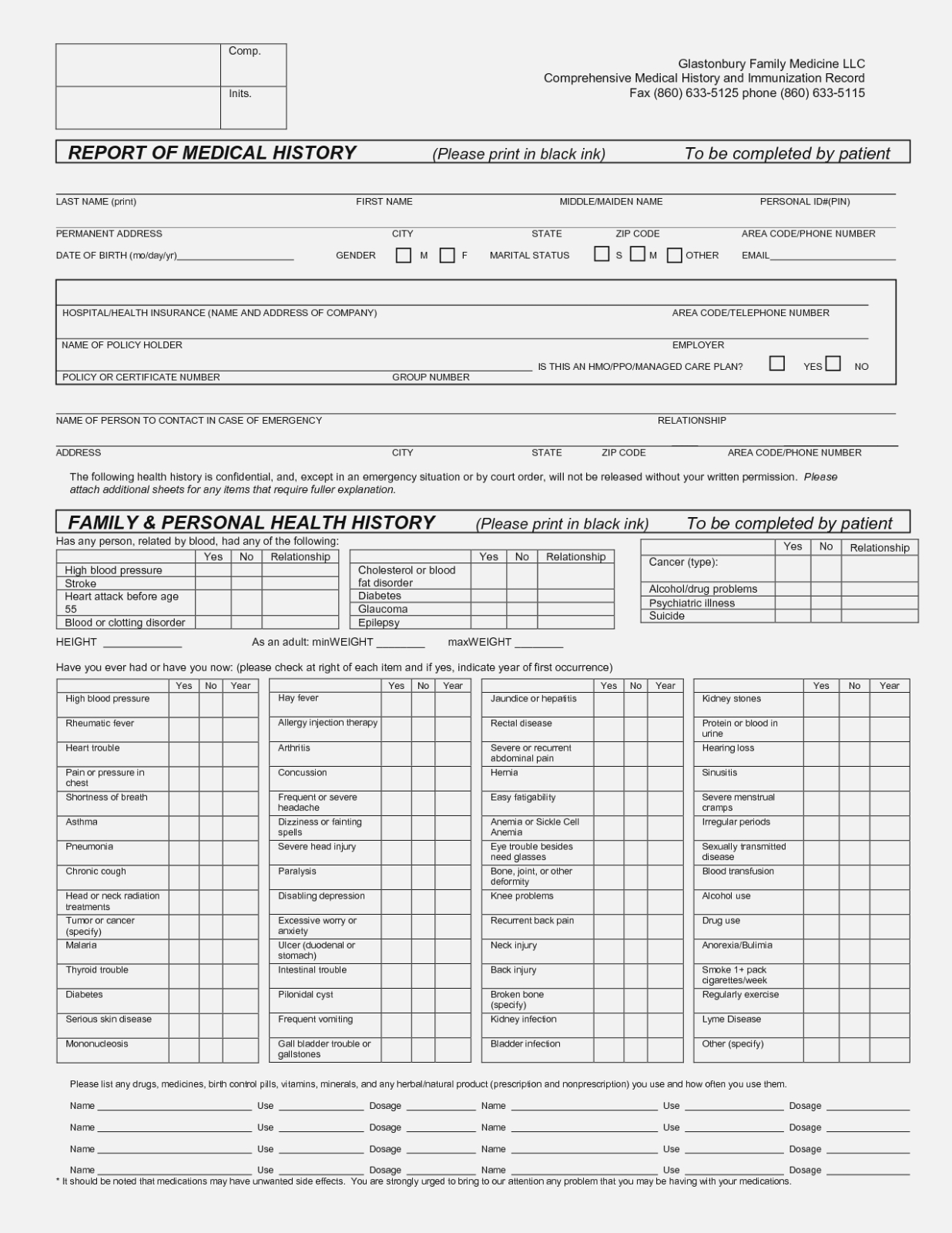 14 Simple (But Important) | Realty Executives Mi : Invoice And - Free Printable Personal Medical History Forms