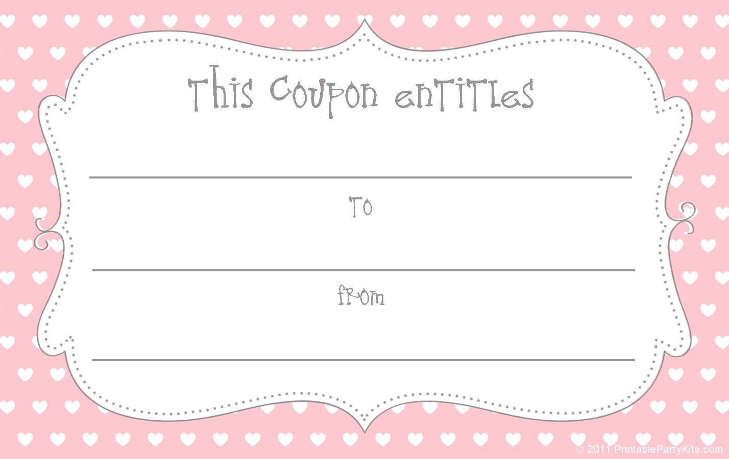 15 Sets Of Free Printable Love Coupons And Templates - Free Sample Coupons Printable