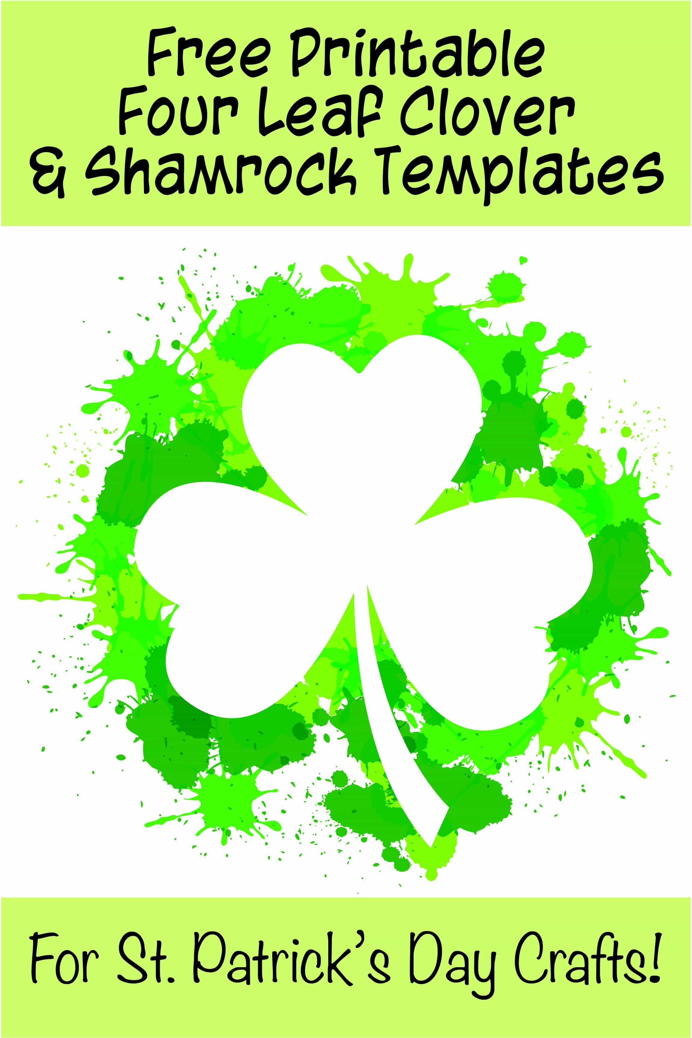 17+ Free Printable Four Leaf Clover &amp;amp; Shamrock Templates | Spring - Free Printable Shamrocks