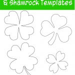 17+ Free Printable Four Leaf Clover & Shamrock Templates   The   Free Printable Shamrocks