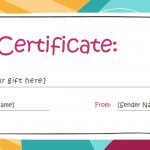 173 Free Gift Certificate Templates You Can Customize In Printable   Free Printable Gift Certificates