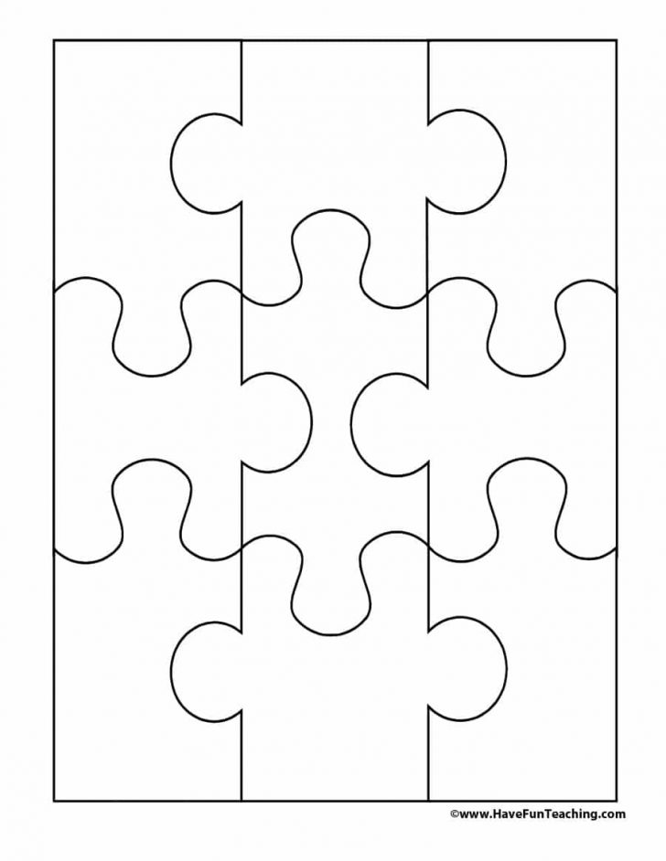 Free Blank Printable Puzzle Pieces