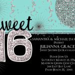 20 Best 16Th Birthday Party Invitations   Home Inspiration And Diy   Free Printable Sweet 16 Birthday Party Invitations
