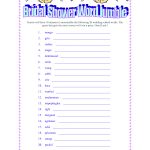 22 Lovely Bridal Shower Word Scrambles | Kittybabylove   Free Printable Bridal Shower Games Word Scramble