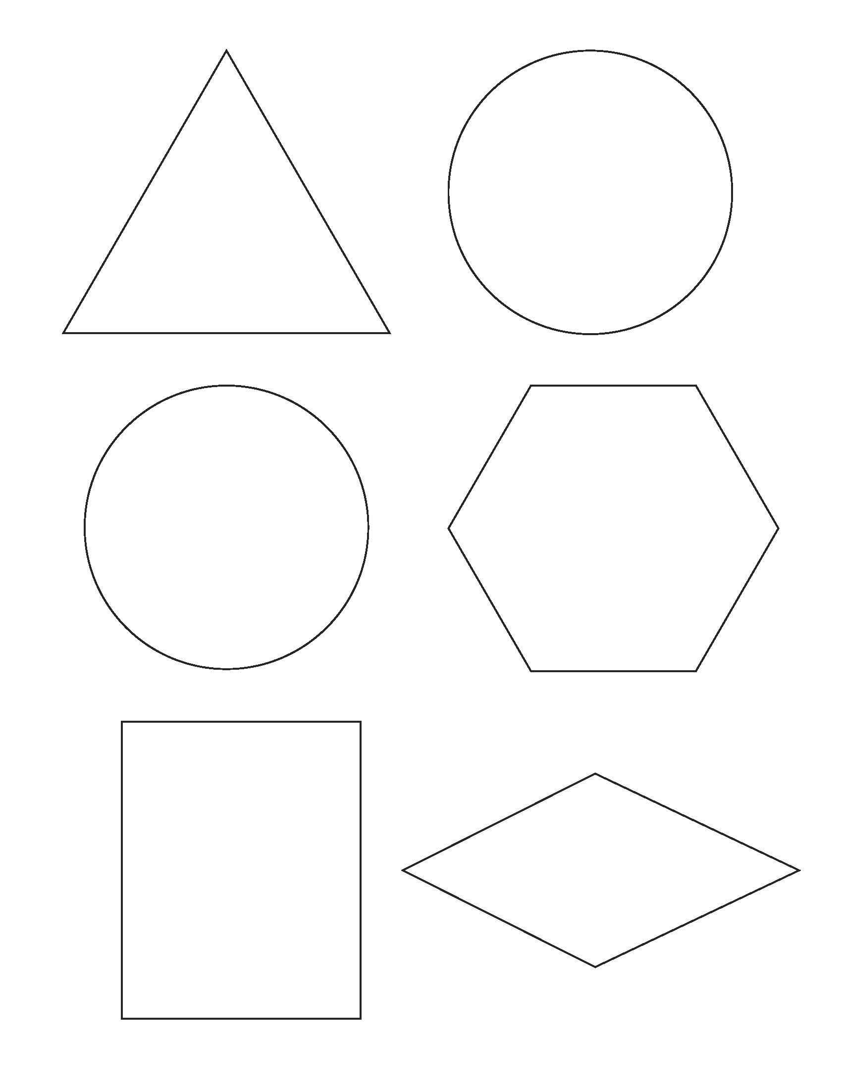 2D Shape Templates Printable – Pazzo - Free Shape Templates Printable