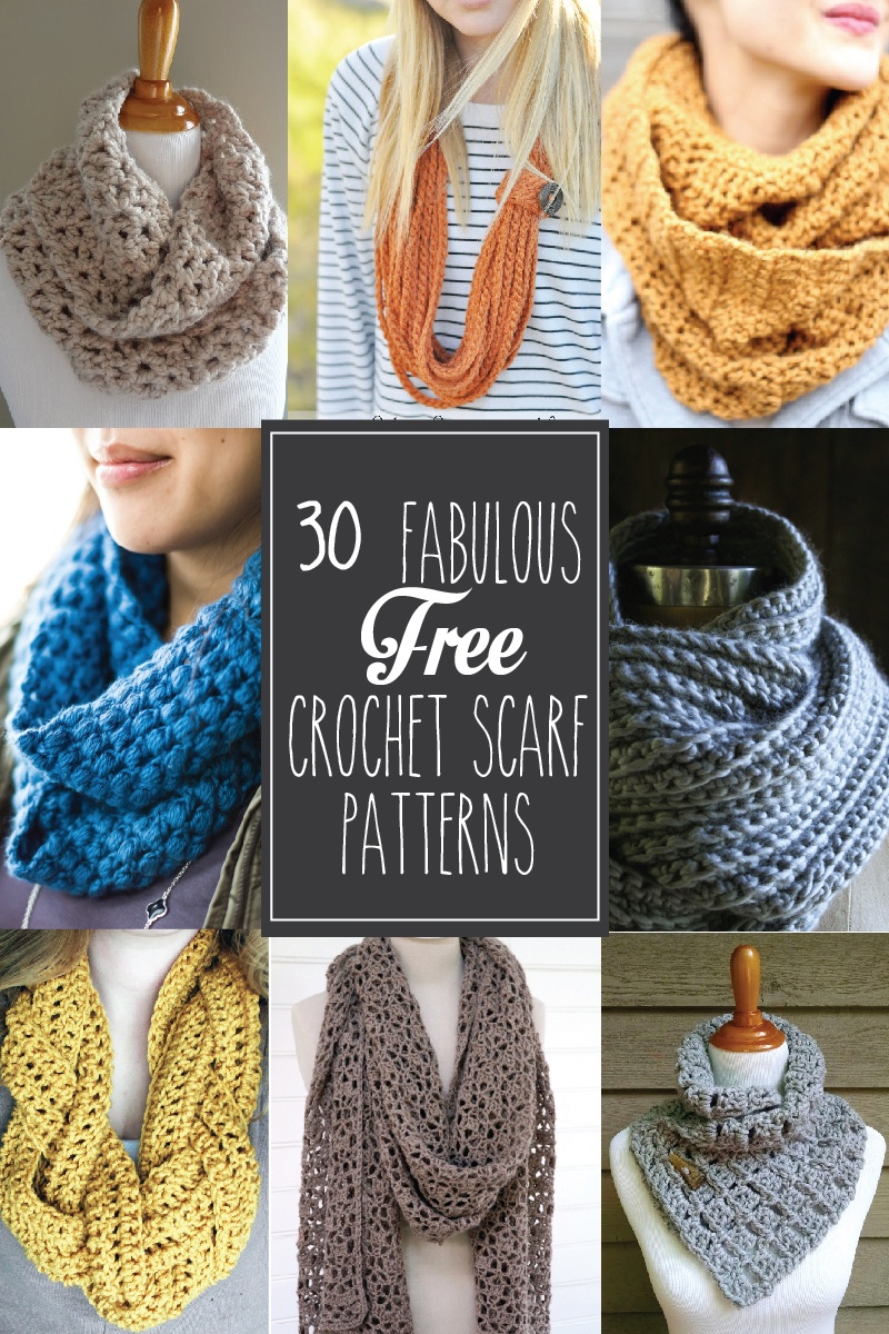 30+ Fabulous And Free Crochet Scarf Patterns - - Free Printable Crochet Scarf Patterns