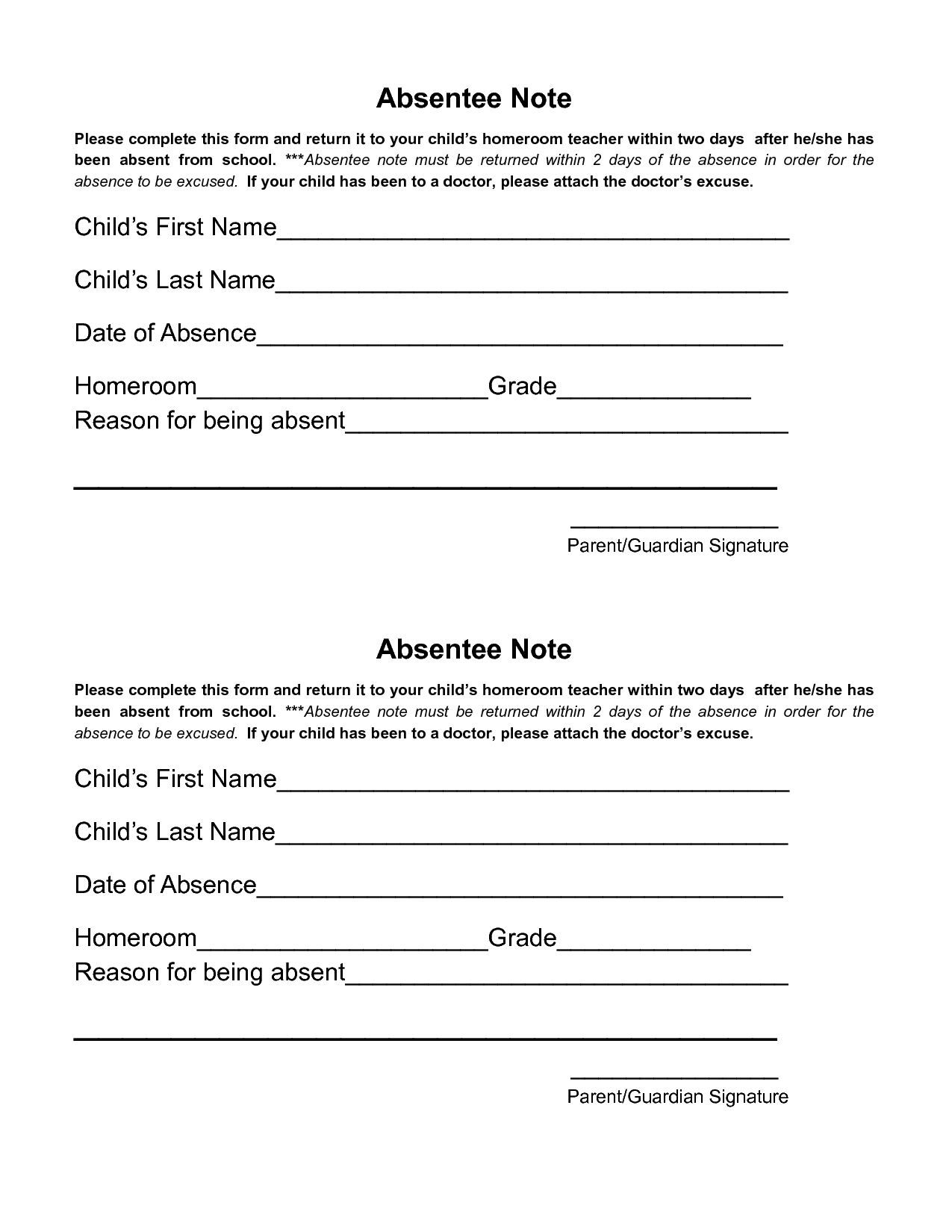 Free Printable Fake Dr Excuses Printable Templates