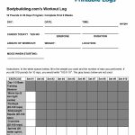 40+ Effective Workout Log & Calendar Templates ᐅ Template Lab   Free Printable Workout Plans