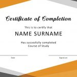 40 Fantastic Certificate Of Completion Templates [Word, Powerpoint]   Free Printable Certificates Of Achievement