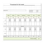 40 Free Timesheet / Time Card Templates ᐅ Template Lab   Timesheet Template Free Printable