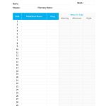 40 Great Medication Schedule Templates (+Medication Calendars)   Medication Chart Printable Free