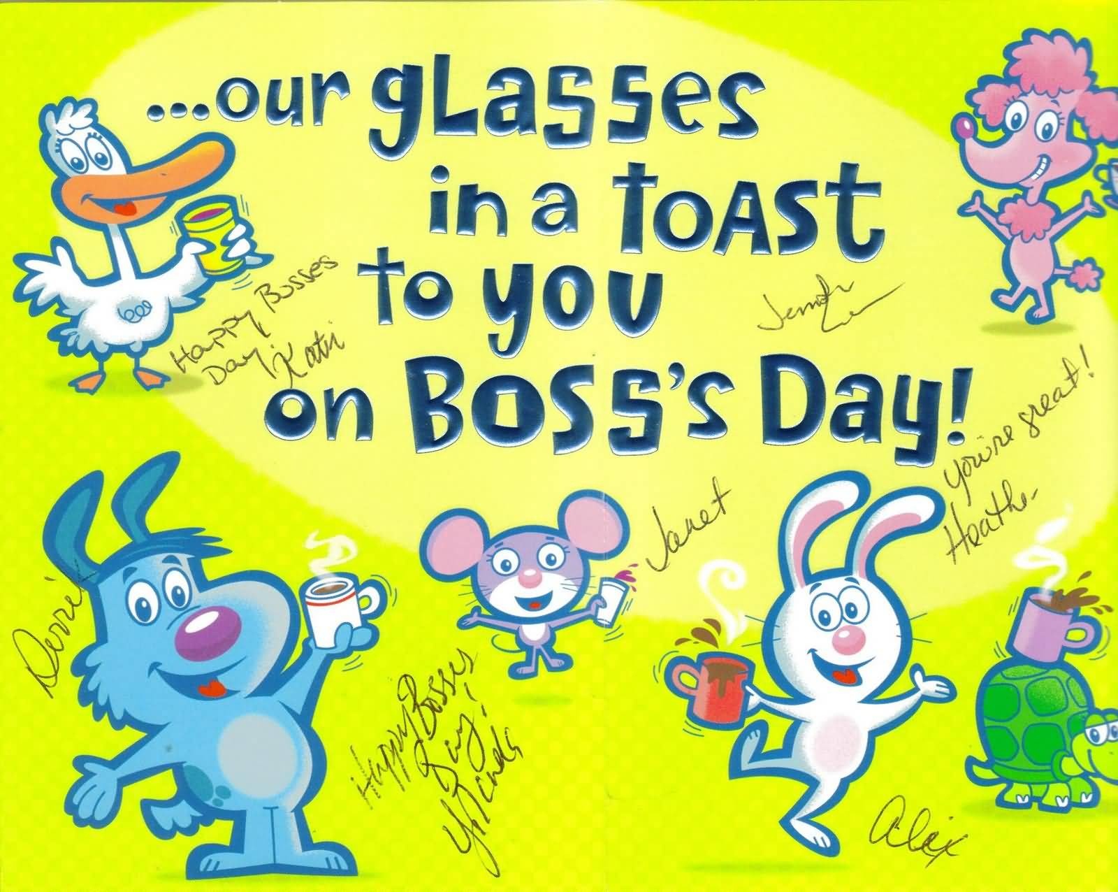 55+ Latest Boss Day Wish Pictures And Photos - Boss Day Cards Free Printable