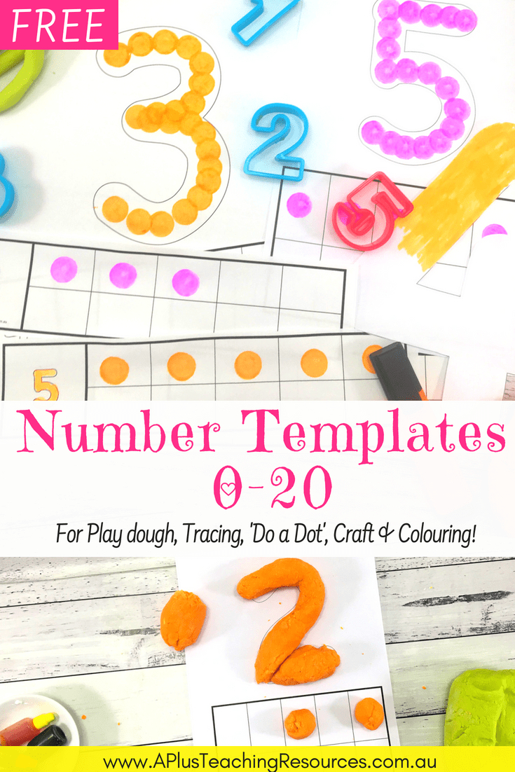 75 Free Printable Numbers Templates 0-20 - Perfect For Hands-On Math! - Free Printable Numbers