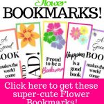 8 Free Printable Flower Bookmarks   Super Cute!!| My Three Readers   Free Printable Spring Bookmarks