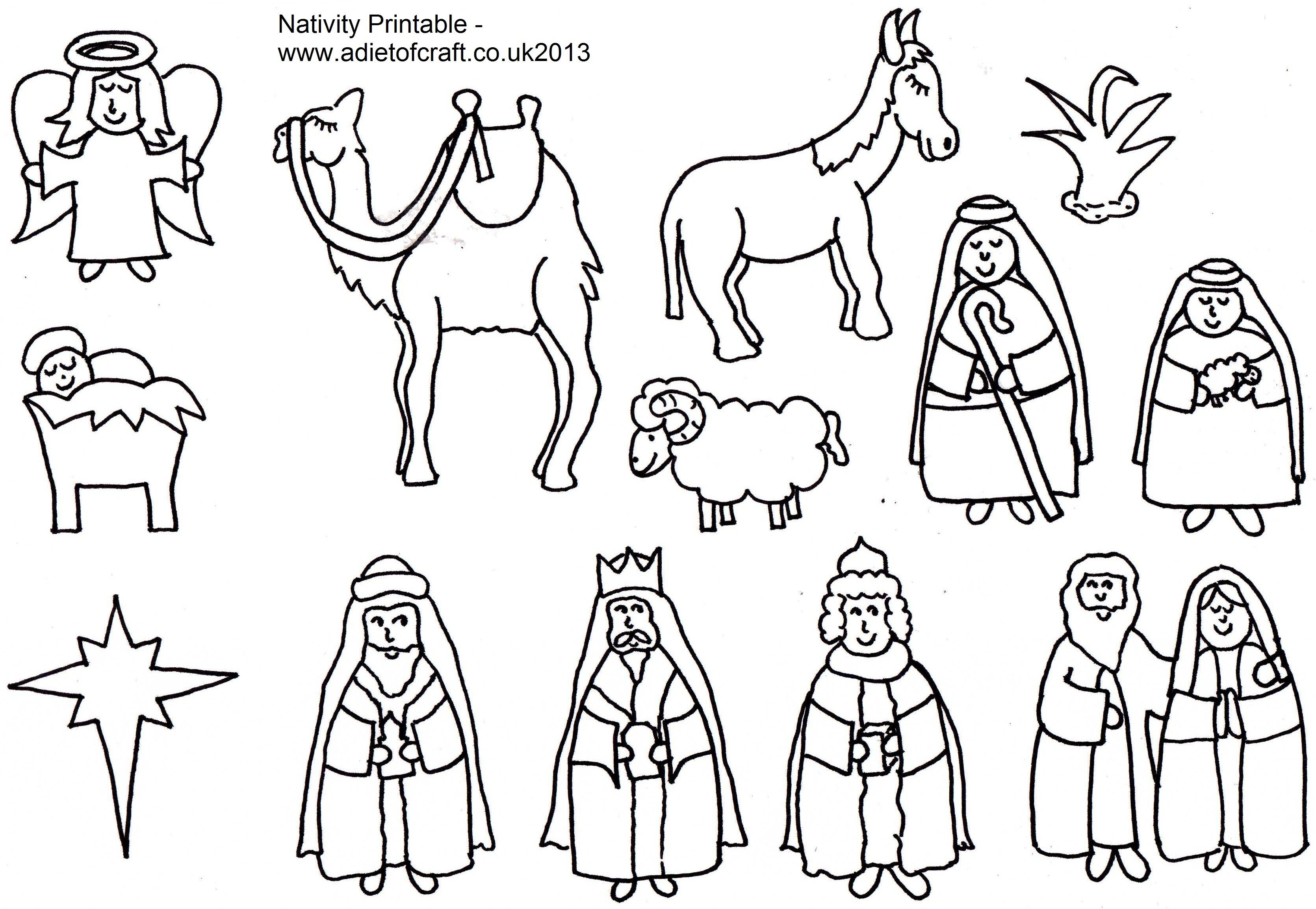 Adult Coloring Pages Of The Nativity Free In Nativity Coloring Pages - Free Printable Nativity Story Coloring Pages