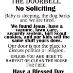 Afloat In The Deep Blue: Printable "no Soliciting" Sign. | Graphics   Free Printable No Soliciting Sign