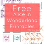 Alice In Wonderland Signs And Free Printables | The Life Jolie   Alice In Wonderland Signs Free Printable