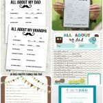 All About My Dad   A Printable Father's Day Questionnaire   Free Printable Dad Questionnaire