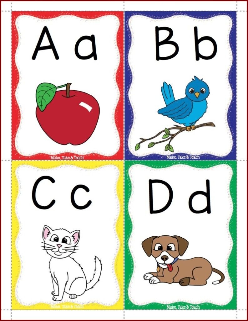Alphabet Flashcards Freebie! | Reading And Writing | Phonics - Free Printable Abc Flashcards With Pictures