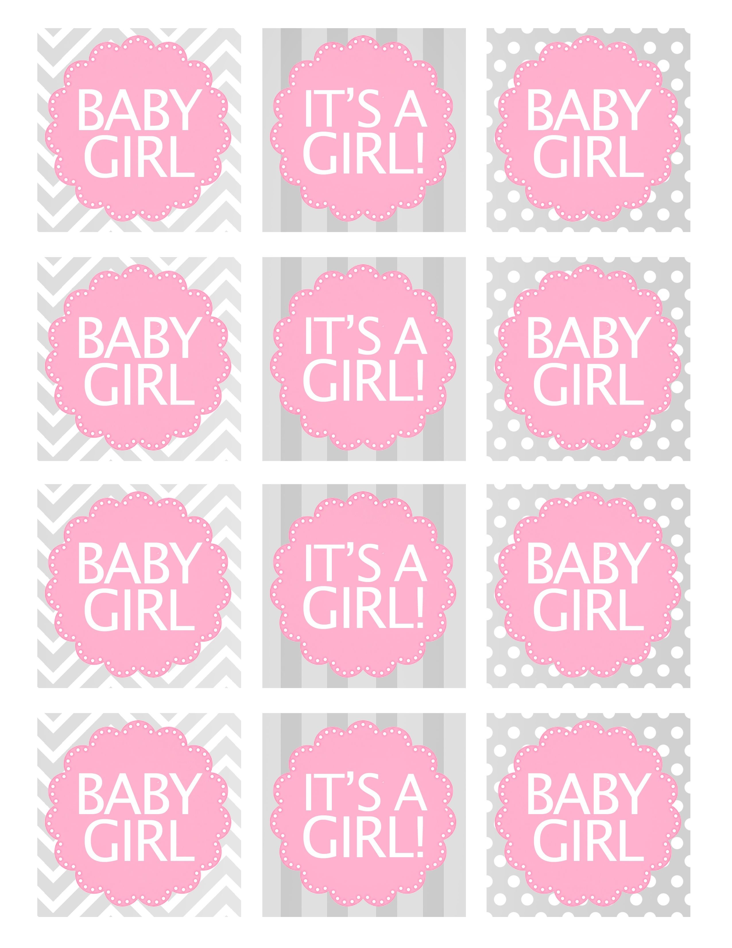 Baby Girl Shower Free Printables | Baby Shower Ideas | Baby Shower - Free Printable Baby Shower Favor Tags