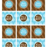 Baby Shower? Free Printables It's A Boy Cupcake Toppers Blue And   Free Printable Whale Cupcake Toppers