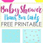 Baby Shower Thank You Cards Free Printable   Free Printable Baby Shower Thank You Cards