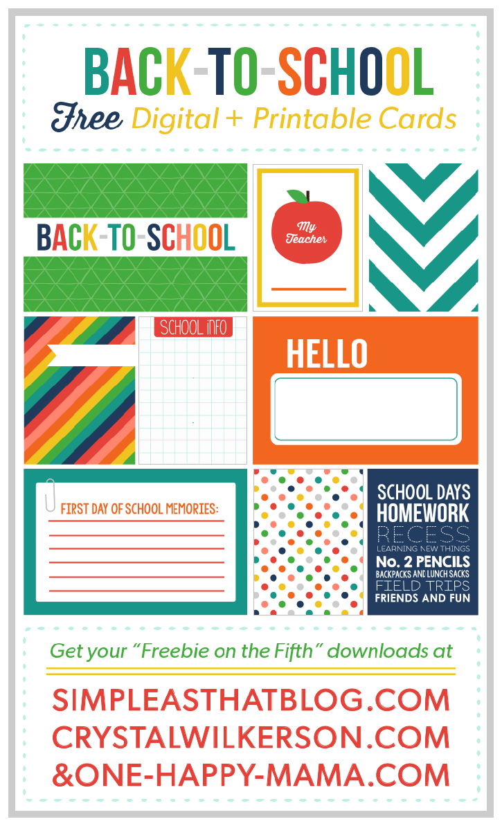 Back To School Journaling + Filler Cards | Diy Back To School Ideas - Free Printable Back To School