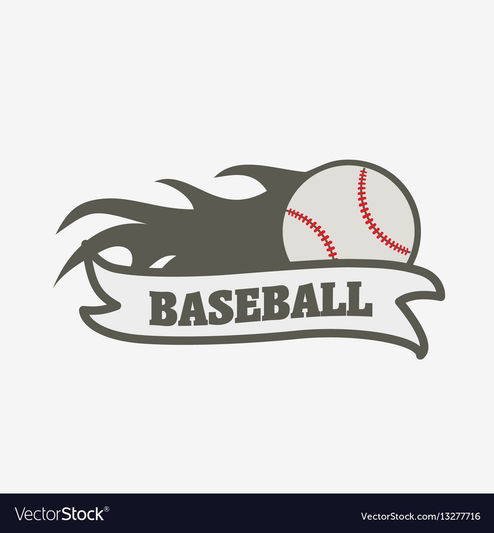 Baseball Logo Badge Or Label Design Template Vector Image - Free Printable Baseball Logos