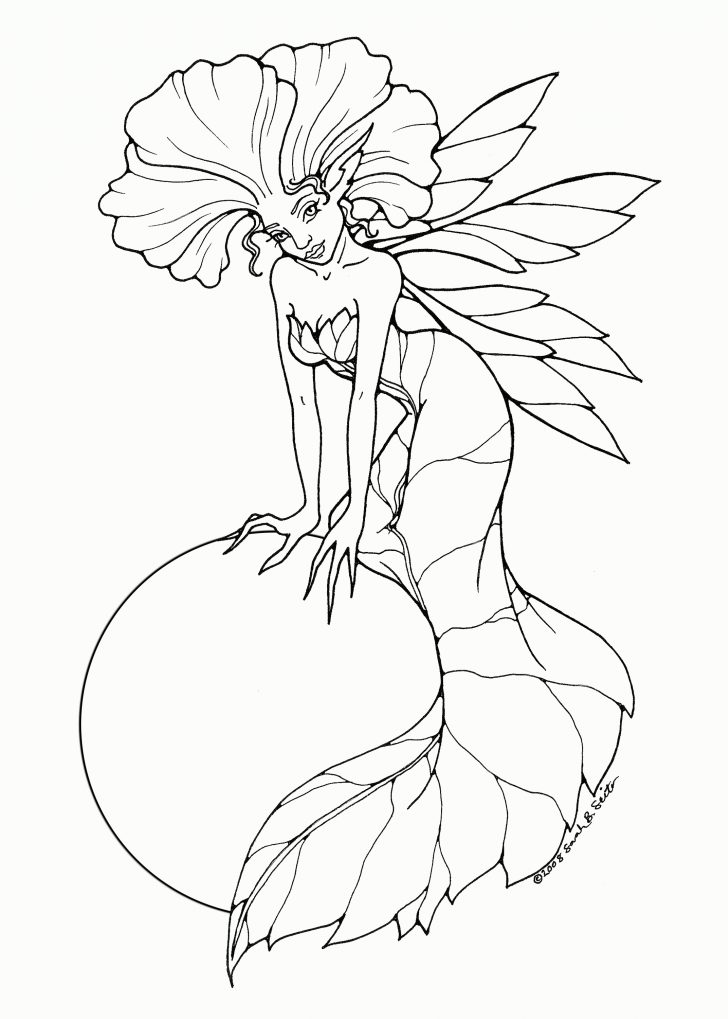 Free Printable Coloring Pages Fairies Adults