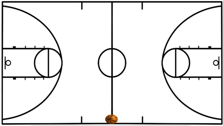Free Printable Basketball Court