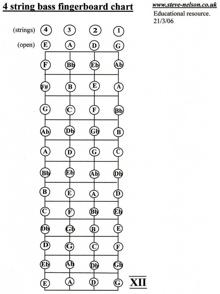 Bass Position Chart