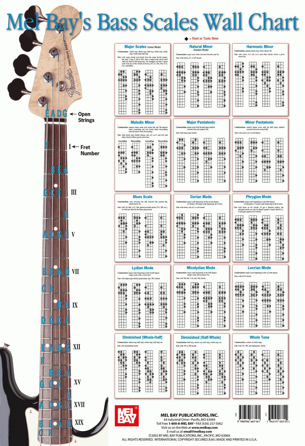 Bass Chord Forms Printable