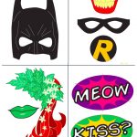 Batman Party With Free Photobooth Mask + Prop Printables | Birthday   Free Printable Superhero Photo Booth Props