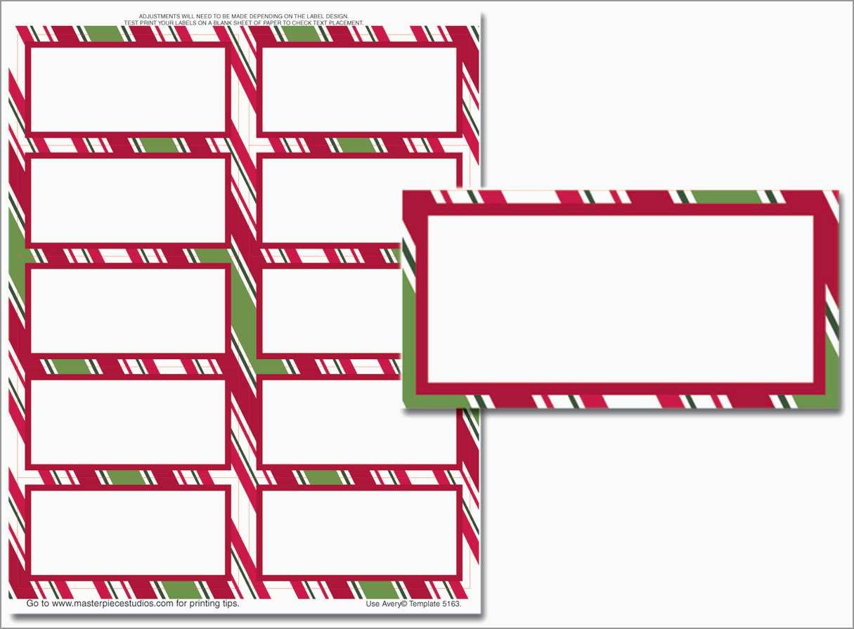 Christmas Address Labels Template