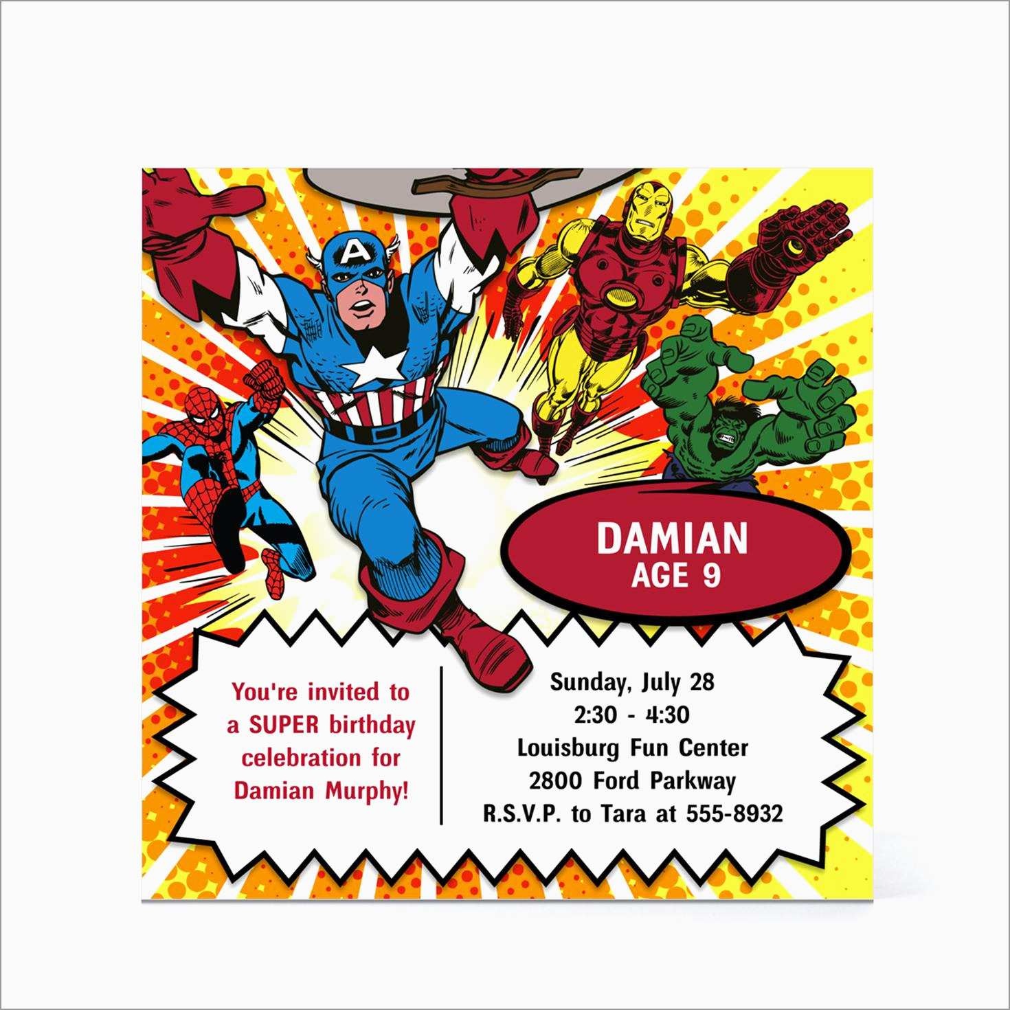 Best Of Marvel Party Invitation Template Free | Best Of Template - Avengers Party Invitations Printable Free