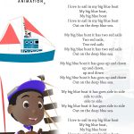 Big Blue Boat Nursery Rhyme Lyrics Free Printable Nursery Rhyme   Free Printable Nursery Rhymes Songs