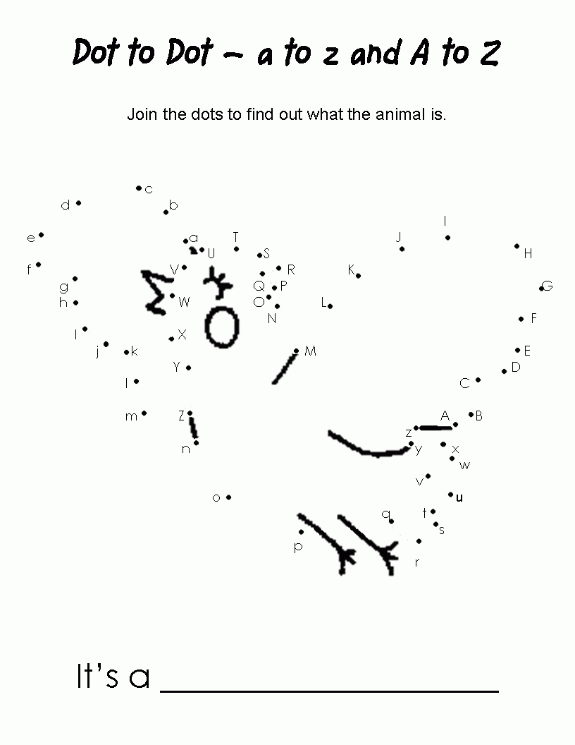 Bird Dot To Dot | Learning | Dot To Dot Printables, Dots Free - Free Printable Alphabet Dot To Dot Worksheets