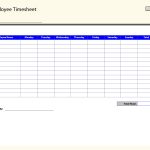 Blank Employee Timesheet Template | Management Templates | Timesheet   Free Printable Time Sheets Forms